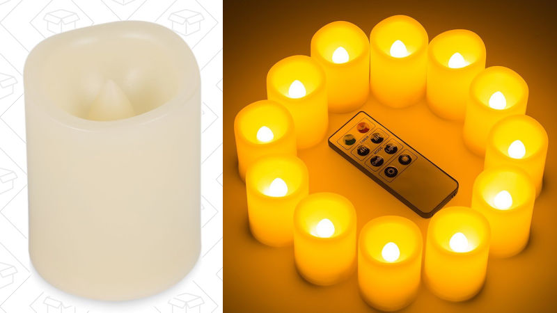 12 Flameless Remote Controlled Votives, $21 with code JAUK3A2B | 24 for $34 with code EZPI5GHY